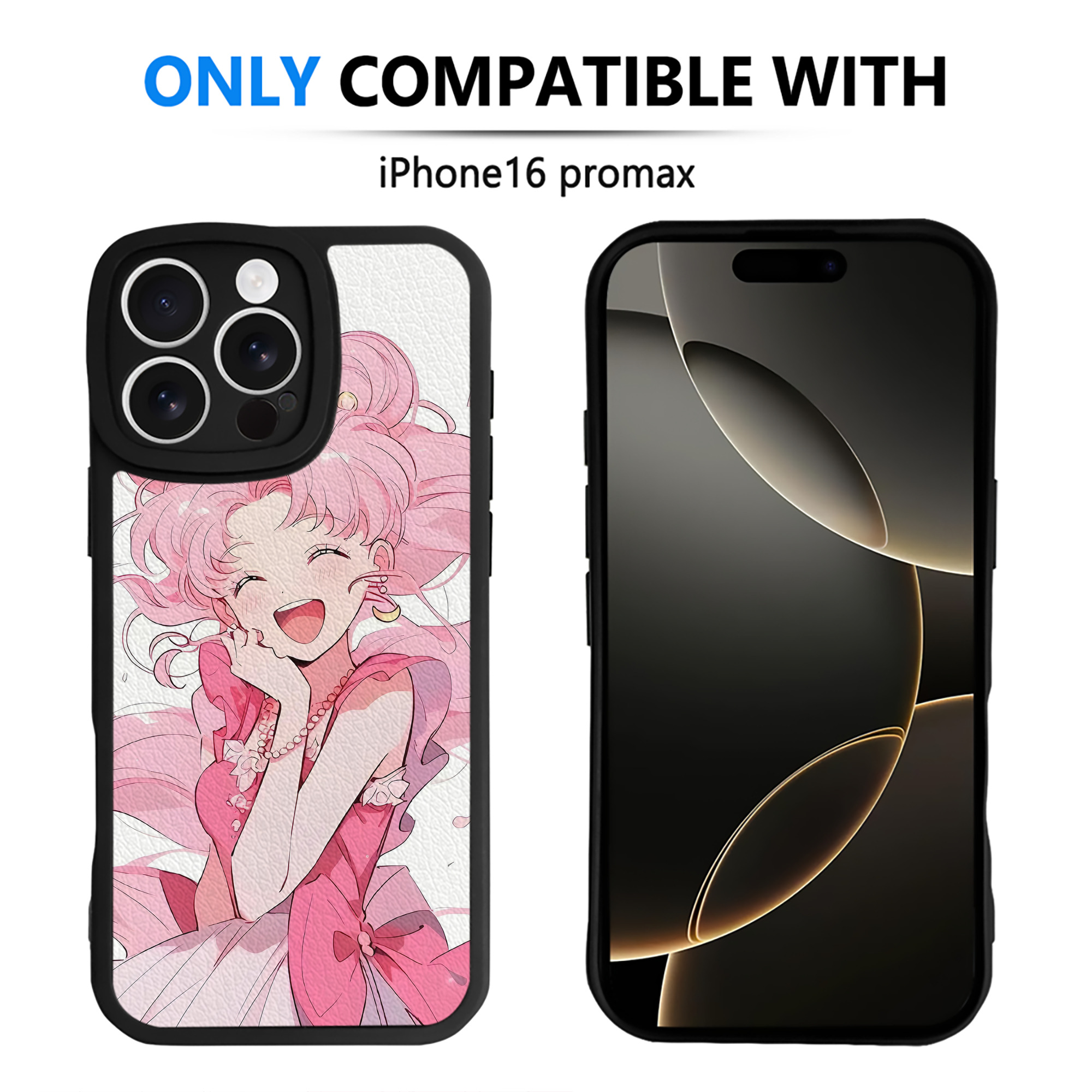 （画像用） 美少女戦士セーラームーン Sailor Moon 【iPhone 16シリーズ対応】シリコンスマホケース（レザー調） 材質：シリコン